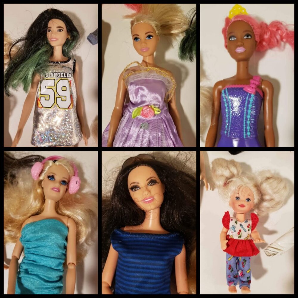 🔥 Barbie BUNDLE (6 dolls total = 5 adult + 1 little sister)